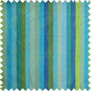 Green aqua blue turquoise stripes main cotton curtain designs